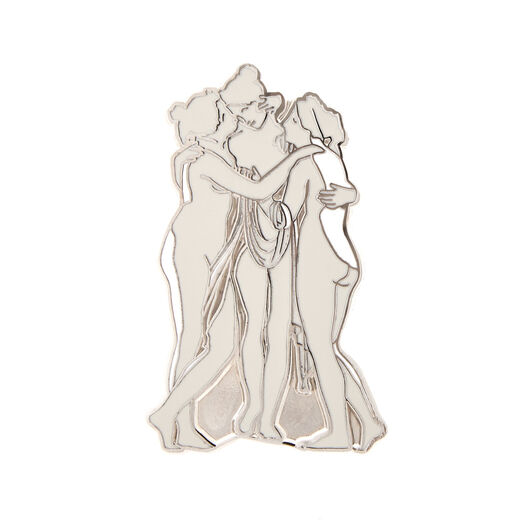 Antonio Canova Three Graces pin badge